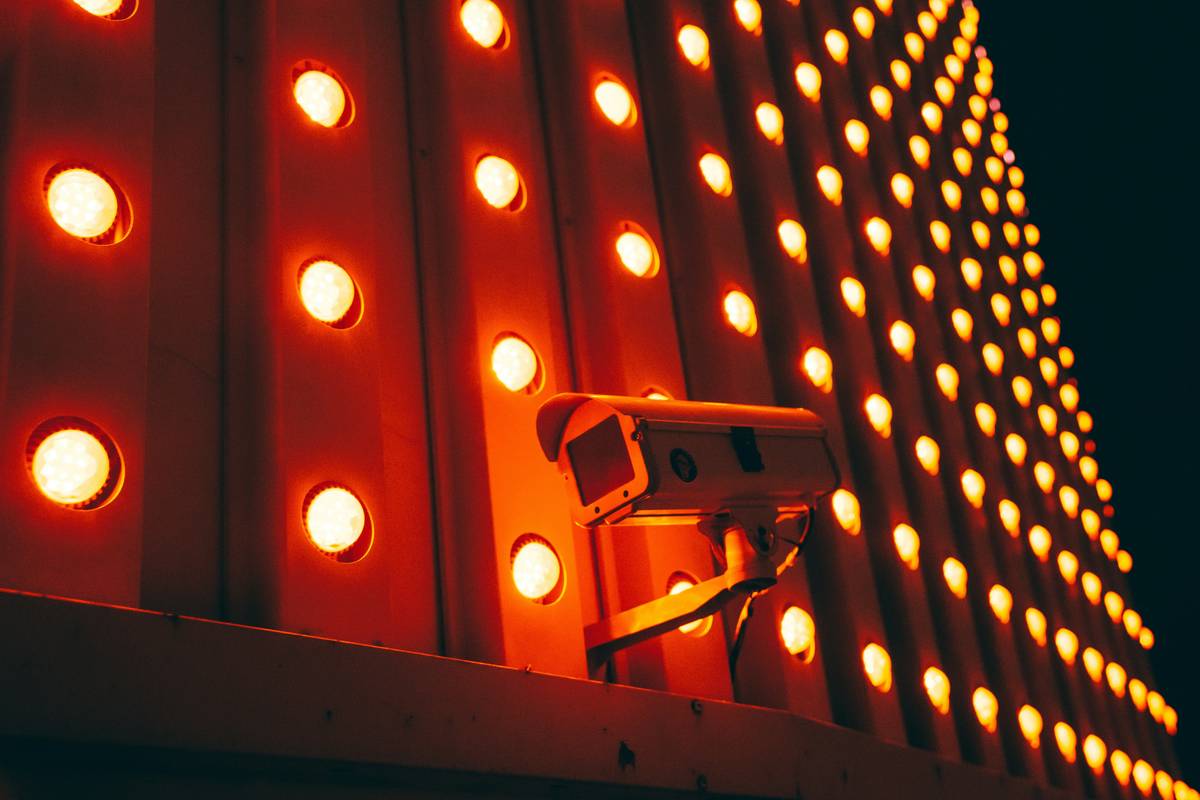 Close-up of durable outdoor security light fixture with IP65 rating installed on home exterior